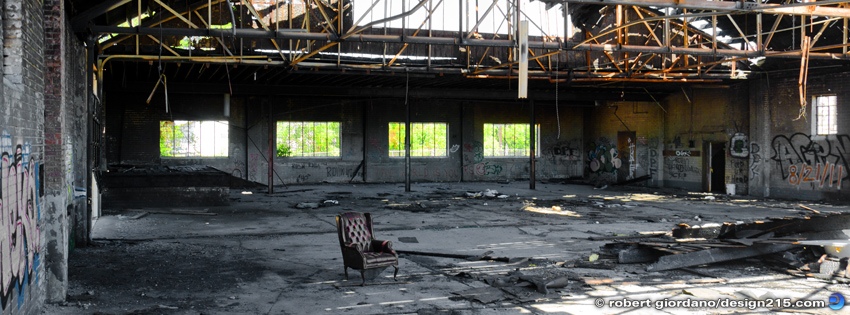 FREE Facebook Cover Photos - Abandoned Factory with Chair