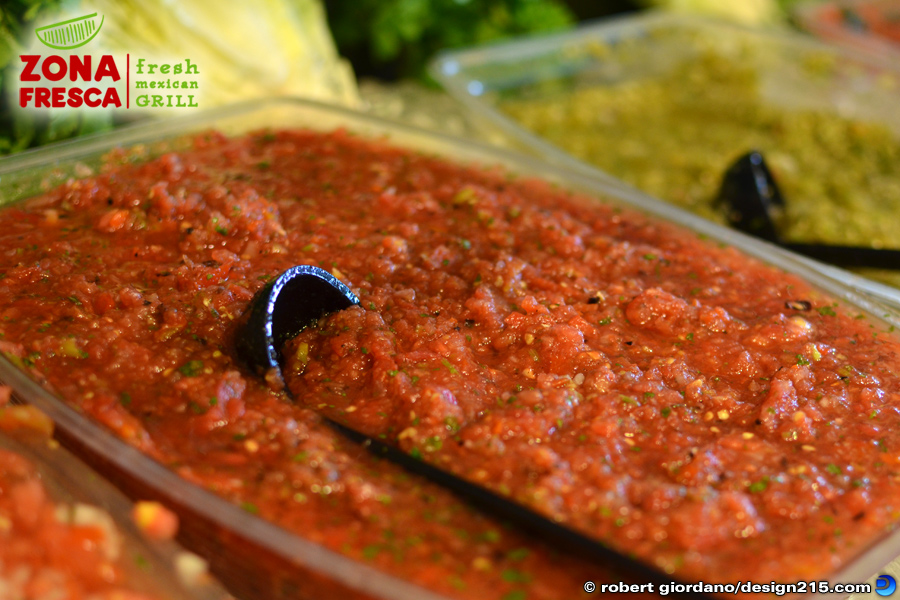 Food Photography - Salsa Bar at Zona Fresca