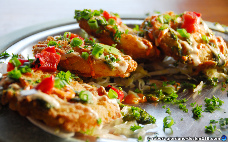 Food Photography - Fried Green Tomatoes at Shuck N Dive