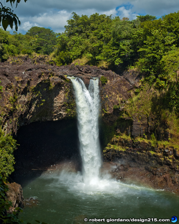 Travel Photography - Rainbow Falls, Hawaii