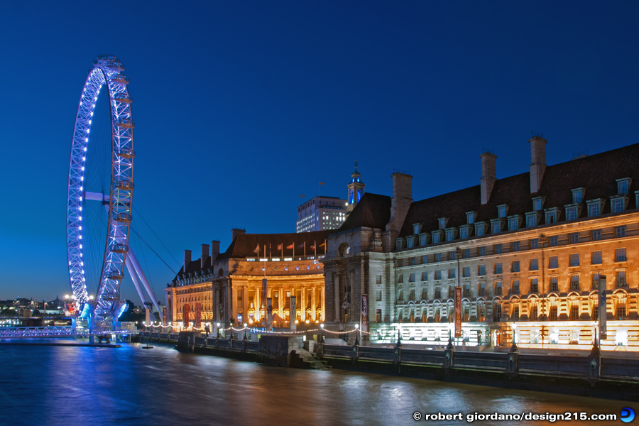 Travel Photography - London Eye and County Hall