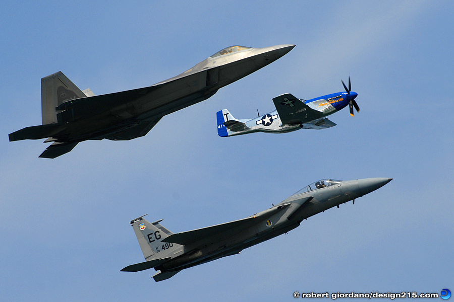 Action Photography - Three Generations of Aircraft