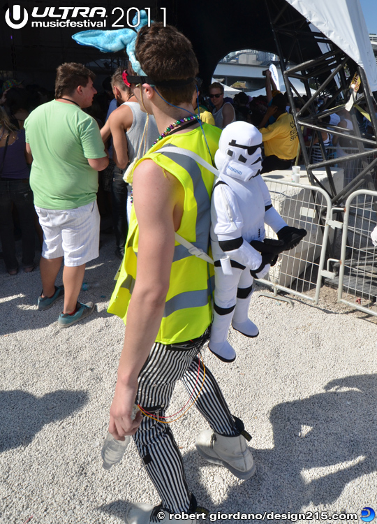 Ultra Music Festival 2011 Pictures - Stormtrooper Backpack