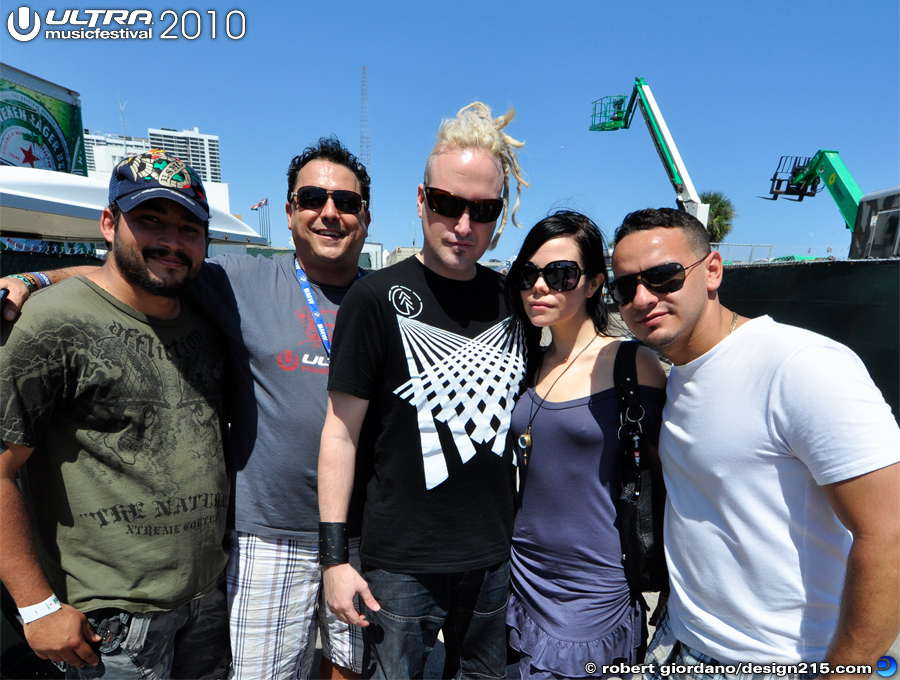 Ultra Music Festival 2010 Pictures - Backstage with Bunny from Rabbit in the Moon
