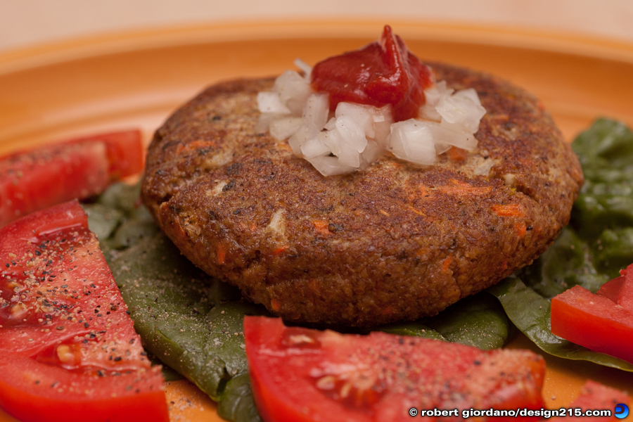 Food Photography - Veggie Burger